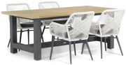 Tuinset 4 personen 200 cm Rope Wit Lifestyle Garden Furniture Advance/San