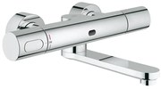 GROHE Eurosmart Cosmopolitan E wandkraan thermostatisch met uitloop 25cm met LongLife batterij 6V chroom 36333000