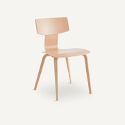 Beukenfineer stoel gemaakt in Frankrijk, Elisée