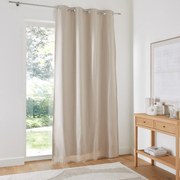 Katoenen verduisteringsgordijn met oogjes, Scenario