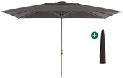 Parasol Shadowline Cuba | Inclusief hoes | Rechthoekig | 400x300cm | Met katrol | Zwart | Kees Smit Tuinmeubelen