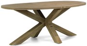 Dining Tuintafel ovaal 240 x 120 cm Old teak greywash Boston