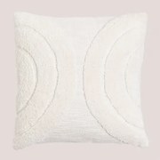 Vierkant Kussen 45x45 Cm Van Zaylee-katoen Wit - Sklum