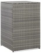 vidaXL Containerberging enkel 76x78x120 cm poly rattan antraciet