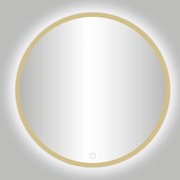 Best Design Nancy Rivoli ronde spiegel goud incl. LED verlichting Ø 140cm