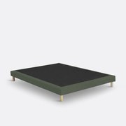 Beklede bedbodem met 12 latten en pootjes