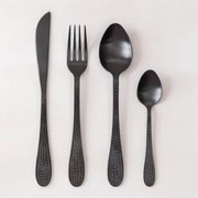 16-delige Bestekset Van Roestvrij Staal Aina Matzwart - Sklum