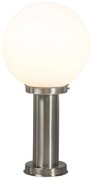 Moderne buitenlamp paal staal RVS 50 cm - Sfera Modern E27 IP44 Buitenverlichting