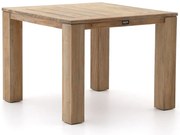 + 15% kassakorting | Tuin eettafel ROUGH | Vierkant  | Tuintafel Teakhout | 100x100cm | 4 personen | Kees Smit Tuinmeubelen
