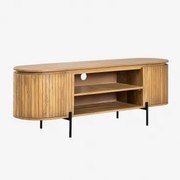 Tv-meubel 160x45 Cm In Mangohout Analis Natuurlijk Hout - Sklum
