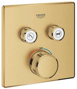 Grohe SmartControl Inbouwthermostaat - 3 knoppen - 15.8x15.8cm - brushed cool sunrise 29124GN0