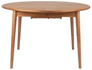Zuiver Twist Round Walnut Walnoot Eettafel Uitschuifbaar 120-160 Cm - 120 X 120cm.