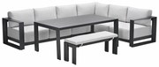 Garden Impressions Malakka lounge dining set 6-delig - valley sand