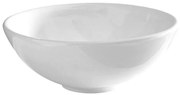 GO by Van Marcke Artemis opbouwkom rond 40x14 cm porselein wit voor verhoogde lavabo of muurkraan TR4030