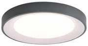 Moderne plafondlamp grijs met wit 48cm incl. LED dimbaar RGB - Kanton Modern rond Binnenverlichting Lamp