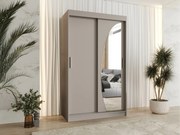 Kledingkast Hartford 501, Kasjmier, 200x120x62cm, 109 kg, Kledingkast deuren: Schuivend