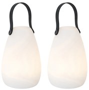 Buitenlamp met dimmer LED Set van 2 tafellamp met dimmeren wit RGBW oplaadbaar IP54 - Pion Modern IP54 Buitenverlichting rond Lamp