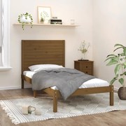 vidaXL Bedframe massief hout honingbruin 90x200 cm