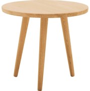 Goossens Hoektafel Bjarte, hout eiken blank, stijlvol landelijk, 50 x 45 x 50 cm