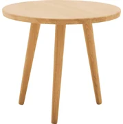 Goossens Hoektafel Bjarte, hout eiken blank, stijlvol landelijk, 50 x 45 x 50 cm