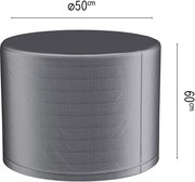 Platinum Aerocover vuurtafelhoes - Ademende hoes voor vuurtafels diameter 50 x H60cm