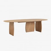 Ovale Eettafel 260x120 Cm In Agathe Mangohout Natuurlijk Hout - Sklum