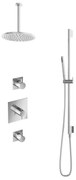 Hotbath Get Together IBS2CR inbouwdouche met 30cm plafondbuis, 25cm hoofddouche en glijstang chroom