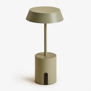 Draadloze Led-buitenlamp Uliana Groen – Khaki - Sklum