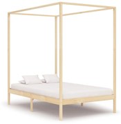 vidaXL Hemelbedframe massief grenenhout 120x200 cm