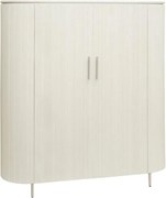 Tower Living Beige Wandkast Met Ribbels 135x145 Corbetta - 135x45x145cm.
