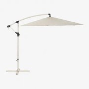 Parasol Ø295 Cm In Stof En Staal Gerran Tapioca Beige - Sklum