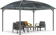 Metalen tuinhuisje Dominican 3x4 Garden Point antraciet