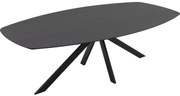 Goossens Excellent Eettafel Floyd, Semi ovaal 240 x 120 cm