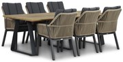Tuinset 6 personen 240 cm Rope Taupe Lifestyle Garden Furniture Verona/Palta