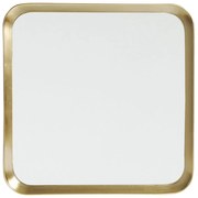 Kare Design Vincenza Vierkante Spiegel Messing 63x63 Cm - 63x63cm