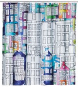 Wenko douchegordijn 180x200cm Sunny City inclusief ringen