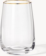 Mondgeblazen longdrinkglazen Ellery, 4-delig