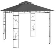 vidaXL Prieel 160 g/m² 3x3x2,7 m antracietkleurig