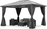 Modern tuinhuisje Santiago Premium 3x6 m Tuinpunt antraciet