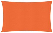 vidaXL Zonnezeil 160 g/m² 2,5x4,5 m HDPE oranje