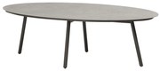 Salute low dining tafel ovaal 220x105xH69 cm keramiek terre Taste 4SO