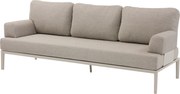 Hong Kong 3-zits loungebank aluminium latte zand