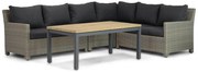 Dining Loungeset 6 personen Wicker Taupe  Garden Collections Lusso/Riviera