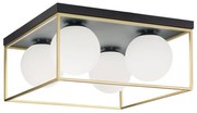 Plafondlamp APP1168-4C goud wit