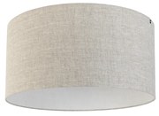 Stoffen lampenkap lichtgrijs 50/50/25 Modern rond