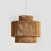 Hanglamp Van Gevlochten Papier Kena Natuurlijk - Sklum