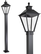 KS Verlichting tuinlamp Square Lantaarn zwart Tuinverlichting Zwart E27