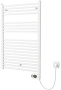 Plieger Elba Electrical Elektrische Designradiator -94.2x60cm - met thermostaat - 500w - wit 1470431