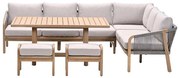 Garden Impressions Alora lounge dining set 5-delig rechts - grey sand