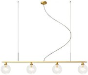 Hanglamp Goud Glas Bollen 4 stuks APP675-4CP